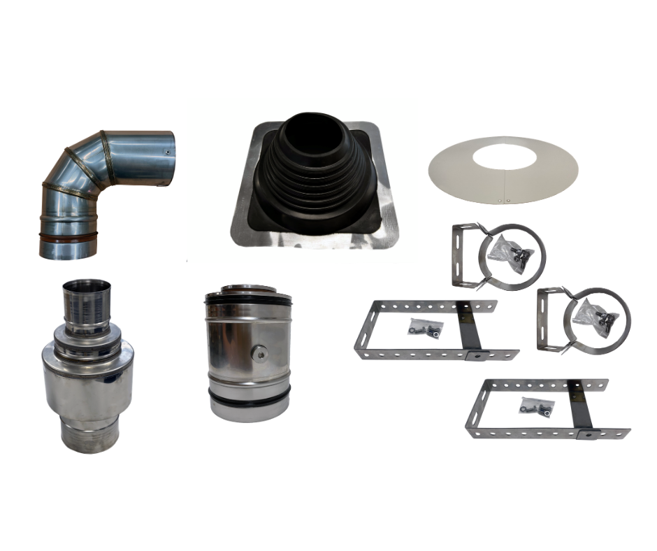 Flat Roof Vertical Flue Kit Starter Kit