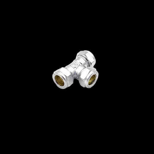 PrimaPlus Chrome Compression Equal Tee