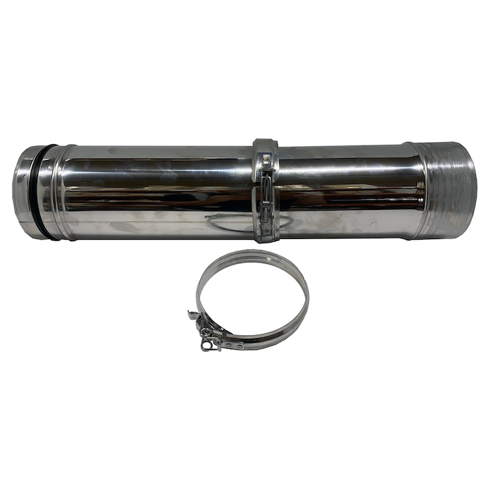 Sapphire Adjustable Vertical Flue Extension (c/w Locking Band)