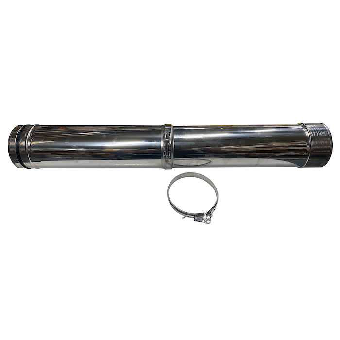 Sapphire Adjustable Vertical Flue Extension (c/w Locking Band)