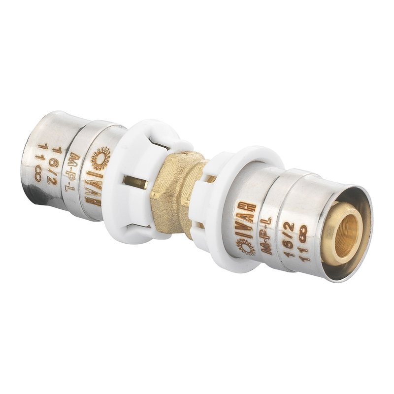 Ivar m p leak straight coupler socket fitting mlcp mutilayer