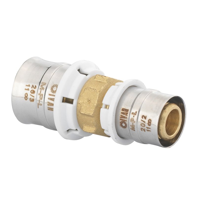 Ivar m p leak straight reducer reducing coupler socket fitting mlcp mutilayer