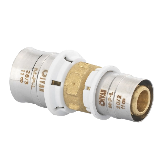 IVAR M P Leak Fitting Reducing Straight